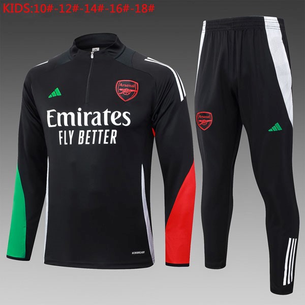 Niños Sudadera De Training Arsenal 2024-2025 Negro 3